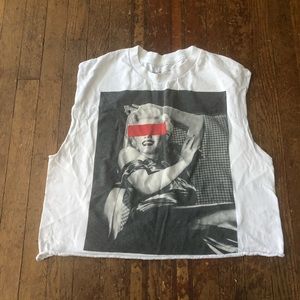 VNTG Marilyn Monroe Crop T-shirt - Size M